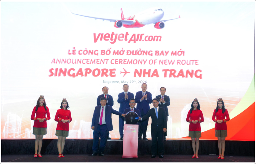Vietjet sẽ mở đường bay thẳng kết nối Nha Trang với Singapore